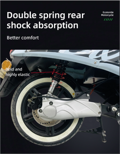 2025 mejor venta de alta velocidad 45 km/h motocicleta eléctrica de larga duración 2000W EEC 60V batería de litio mejor velocidad máxima 60V26A Ratro - Product Image 5