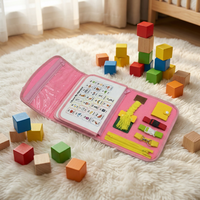 Tableaux d'activités Montessori en feutre, jouets éducatifs sensoriels pour tout-petits, développement de la motricité fine, livre silencieux pour enfants