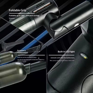 Aspiradora portátil de mano de alta succión, recargable, plegable, inalámbrica, para escritorio y coche - Product Image 5