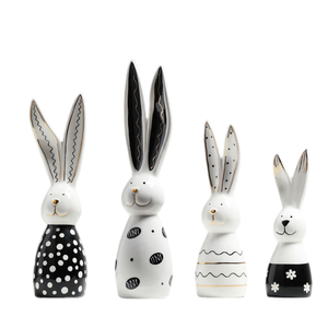 Easter Bunny Decorations Easter Holiday Decorations Living <b>Room</b> Wine <b>Cooler</b> TV Stand Desktop Cartoon Art Resin Decorations - Product Image 1