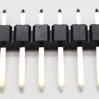 Conector de venta directa de fábrica 1,00mm aguja de una sola fila aguja recta de 180 grados conector PCB Pin Header para electrónica