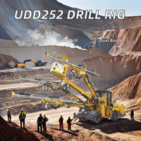 UDD252 Entraînement hydraulique à double bras pour les mines souterraines Machine de forage de roche Machine de forage rotatif à noyau de boîte de vitesses