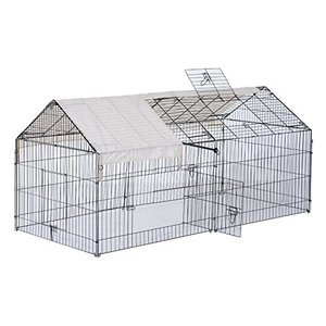 Esterno 87 "grande cuccia custodia per animali domestici box Run Cage House W/Cover gabbia per cani - Product Image 5