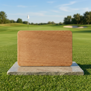 Carte de membre en bois, solutions RFID NTAG215 13,56 MHz, carte VIP de golf - Product Image 2