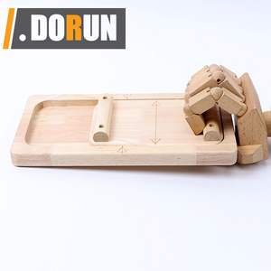 DorunFit <span class=keywords><strong>DR</strong></span>-AR099 Holz Finger- & Handgelenktrainer Armkraft-Übungsgerät Weißeiche Crimp Clash Tug War Kletterer Finger-Armwrestling - Product Image 3