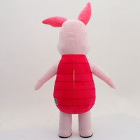 Costume gonflable publicitaire pour fête d'anniversaire, vêtements gonflables géants de 2,2 m, costume de mascotte cochon rose gonflable, en promotion