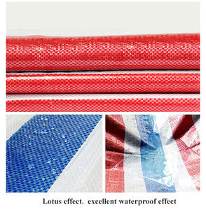 Imperméable 65g 78g PP Bâche Rouge Blanc Et Bleu Bâche Couvre Fabricant - Product Image 5