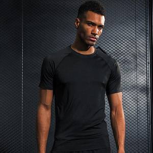 Breathable Activewear Fitness Jogger <b>Mens</b> T-Shirt Summer O-neck Quick Dry Running Shirt for <b>Men</b> - Product Image 5