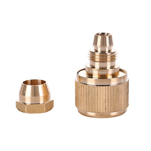 Connecteur rapide à 3 points tout en cuivre, adaptateur de tuyau d'eau de 8 mm pour tuyau en PVC, type enfichable - Product Image 2