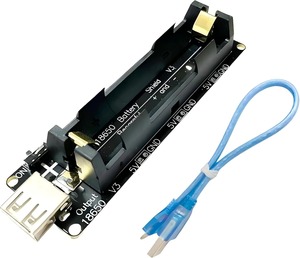 V3 Shield 1 Battery Holder Development Board - 3V/<b>1A</b> & <b>5V</b>/2A <b>USB</b> Battery Charging Module, Compatible with 18650 Power Bank - Product Image 1