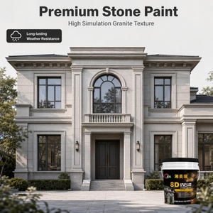 Pintura de Piedra de Granito, Revestimiento con Efecto Piedra Ligero, Reduce la Carga del Edificio, Pared Exterior - Product Image 3