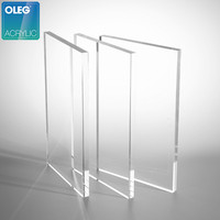 Feuille acrylique transparente OLEG pour découpe laser, plaque d'isolation en plexiglas