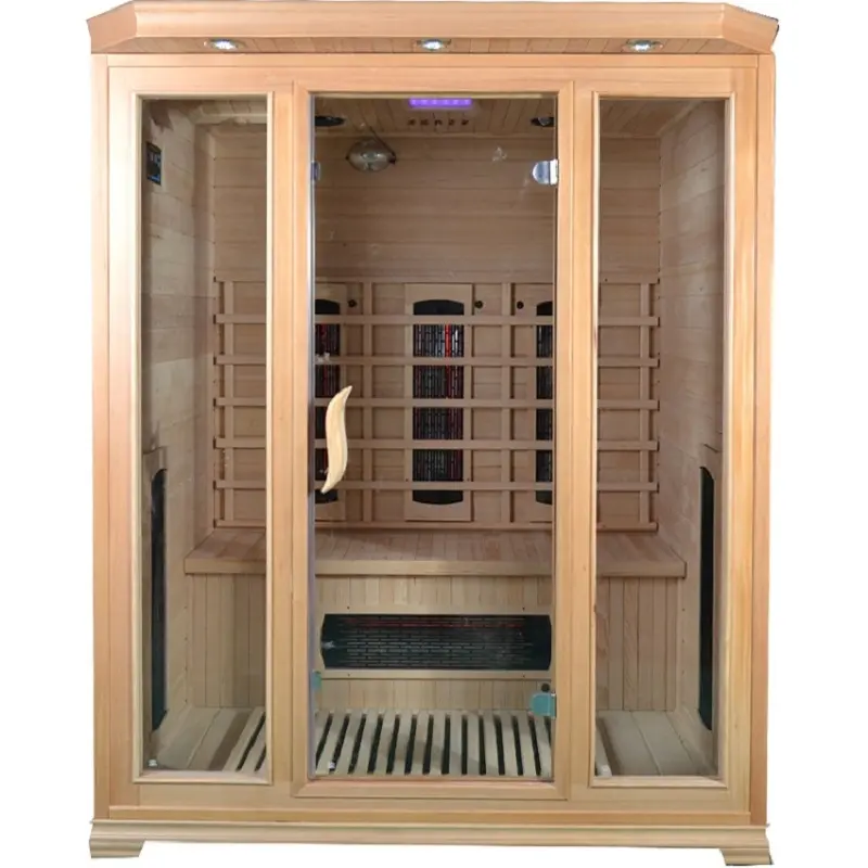 Cabine de sauna infrarouge lointain pour 3 personnes film seks salle de sauna infrarouge lointain