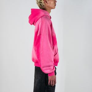 Sudadera con capucha corta de alta calidad 500 400Gsm estilo streetwear, de peso pesado, con efecto descolorido por el sol, teñido por pulverización, deshilachado y de felpa lavada - Product Image 2