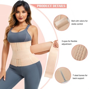Ceinture de soutien pour le dos des femmes post-partum Ceinture de récupération <span class=keywords><strong>du</strong></span> <span class=keywords><strong>ventre</strong></span> en latex Entraîneur de taille amincissant pour le <span class=keywords><strong>ventre</strong></span> avec crochet - Product Image 5