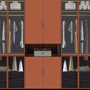 Private Label Furniture Bedroom <b>Wardrobe</b> Solid Wood <b>Wardrobe</b> Set Storage Closet - Product Image 5