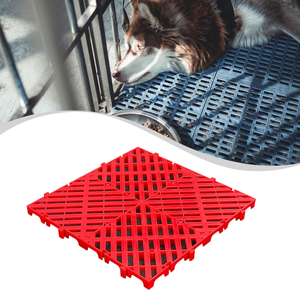 Modular PVC Vented Rubber <b>Floor</b> <b>Tiles</b> Wear-Resistant <b>Interlocking</b> Industrial Plastic Flooring for Garage Warehouse Easy Click - Product Image 3