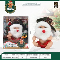 Poupée parfumée sur le thème du bonhomme de neige de Noël, bonhomme en pain d'épices avec cape à capuche en peluche et clochettes, poupée en vinyle de 10 pouces