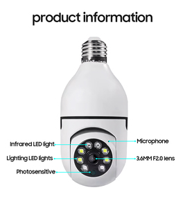 Wifi 360 độ tầm nhìn ban đêm duallight CCTV an ninh không dây bóng đèn <span class=keywords><strong>2.4</strong></span>/5GHz <span class=keywords><strong>Camera</strong></span> không dây - Product Image 6