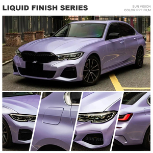 Vinilo Brillante Color Lavanda Claro para Envolver Autos <span class=keywords><strong>Tesla</strong></span> Modelo Y, 1.52*18m, Película para Carrocería con Liberación de Aire - Product Image 6