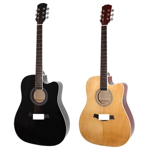 <span class=keywords><strong>Chitarra</strong></span> d'angolo singola mancante in abete rosso da 41 pollici in due colori - Product Image 4