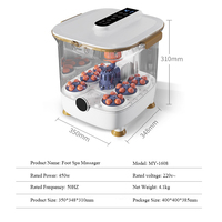 Meiyang Vente en gros en usine Masseur de spa pour les pieds Machine de bain de pieds portable Télécommande sans fil Chauffage automatique Bol de pédicure