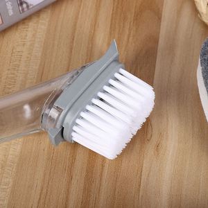 Multi-functional Household Kitchen Cleaning Brush Hydraulic Long <b>Handle</b> Washing Pot <b>Sponge</b> Cleaning Brushes - Product Image 4
