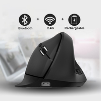 Souris ergonomique sans fil silencieuse double mode Bluetooth 5.0 Inalambrico Récepteur USB 2.4G Souris verticale Souris de jeu sans fil