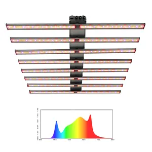 Boya IP65 1200w 1500 w 3500K 4000K UV IR Wachstums lampe 8 10 12 Bar 1200 1500 Watt LED Grow Light