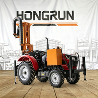 Foreuse rotative montée sur tracteur de 220m de profondeur hydraulique pour les industries agricoles moteur de boîte de vitesses à noyau essentiel