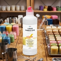 Colorant Concentré Liquide pour Bougies 1kg, Soluble dans l'Huile, pour Bricolage Artisanat, Cire de Soja, Cire de Coco, Facile à Mélanger, Faible Consommation