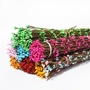 ก้านผลเบอร์รี่หวายเทียม 40 ซม. วัสดุงานฝีมือดอกไม้แห้งสำหรับทำพวงหรีด DIY - Product Image 1