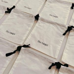 Reusable 100% Cotton Canvas <b>Drawstring</b> <b>Pouch</b> Bag With Custom Logo <b>Drawstring</b> Gift <b>Pouch</b> Dust Bag - Product Image 6