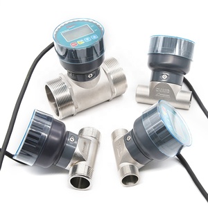 Dijiang kỹ thuật số thép không gỉ DN15/DN20/DN25/DN50 chủ đề kết nối LCD hiển thị + Kiểm soát + 485 tín hiệu Lưu lượng nước mét - Product Image 1