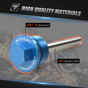 NICECNC Tapón Magnético de Drenaje de Aceite CNC M20x1.5 Izquierdo para Husqvarna FC FE <span class=keywords><strong>FS</strong></span> FX 250 350 <span class=keywords><strong>450</strong></span> 501 2014-2023 2022 2021 <span class=keywords><strong>2020</strong></span> - Product Image 4