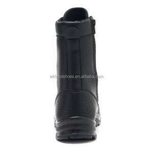 Bottes tactiques montantes Elkland personnalisées pour hommes – Chaussures d'extérieur en cuir antidérapantes, respirantes, confortables et légères – Vente en gros - Product Image 2