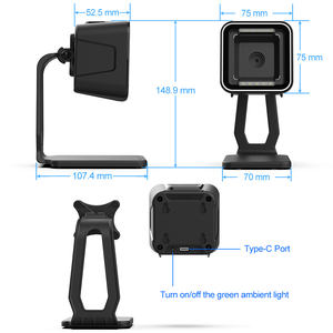 Escáner de Código de Barras con Cable USB Xincode 1D 2D, Lector de Códigos de Barras de Escritorio, Escanea Códigos QR para Restaurantes, Supermercados, Punto de Venta, GT-8900A - Product Image 6