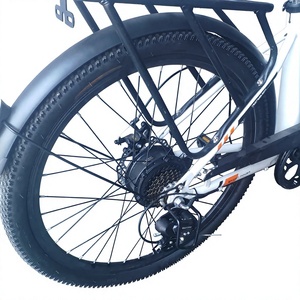 Vélo hybride urbain pour femmes, style rétro, cadre en aluminium 26'', fourche en aluminium, 7 vitesses, batterie au lithium 36V, 350 watts, populaire - Product Image 3