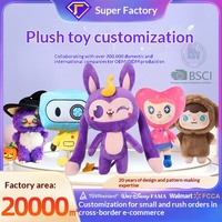 Jouets en peluche personnalisés, personnages IP d'entreprise, mascottes de dessins animés, poupées de célébrités, fabrication sur commande selon vos designs, échantillons, rembourrage en coton PP