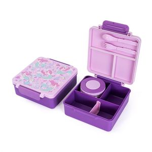 Leakproof Bento <b>Lunch</b> <b>Box</b> Toddler Food Container <b>with</b> 3-4 <b>Compartment</b> for School Girls Boys - Product Image 6