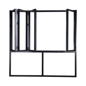 Ventanas Plegables Verticales de Aluminio con Doble Acristalamiento de Alta Calidad, Insonorizadas, Suministro Directo de Fábrica, Puertas Plegables Delgadas para Cocina - Product Image 6