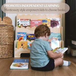 Libreria per bambini con bordo smerlato arrotondato di sicurezza a 3 livelli da 1 a 5 anni - Product Image 2