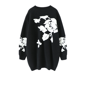 <span class=keywords><strong>Cardigan</strong></span> GUOOU grammo grande pesante con scollo a V <span class=keywords><strong>bianco</strong></span> Cashmere per maglione cappotto ampio da <span class=keywords><strong>donna</strong></span> di media lunghezza - Product Image 2