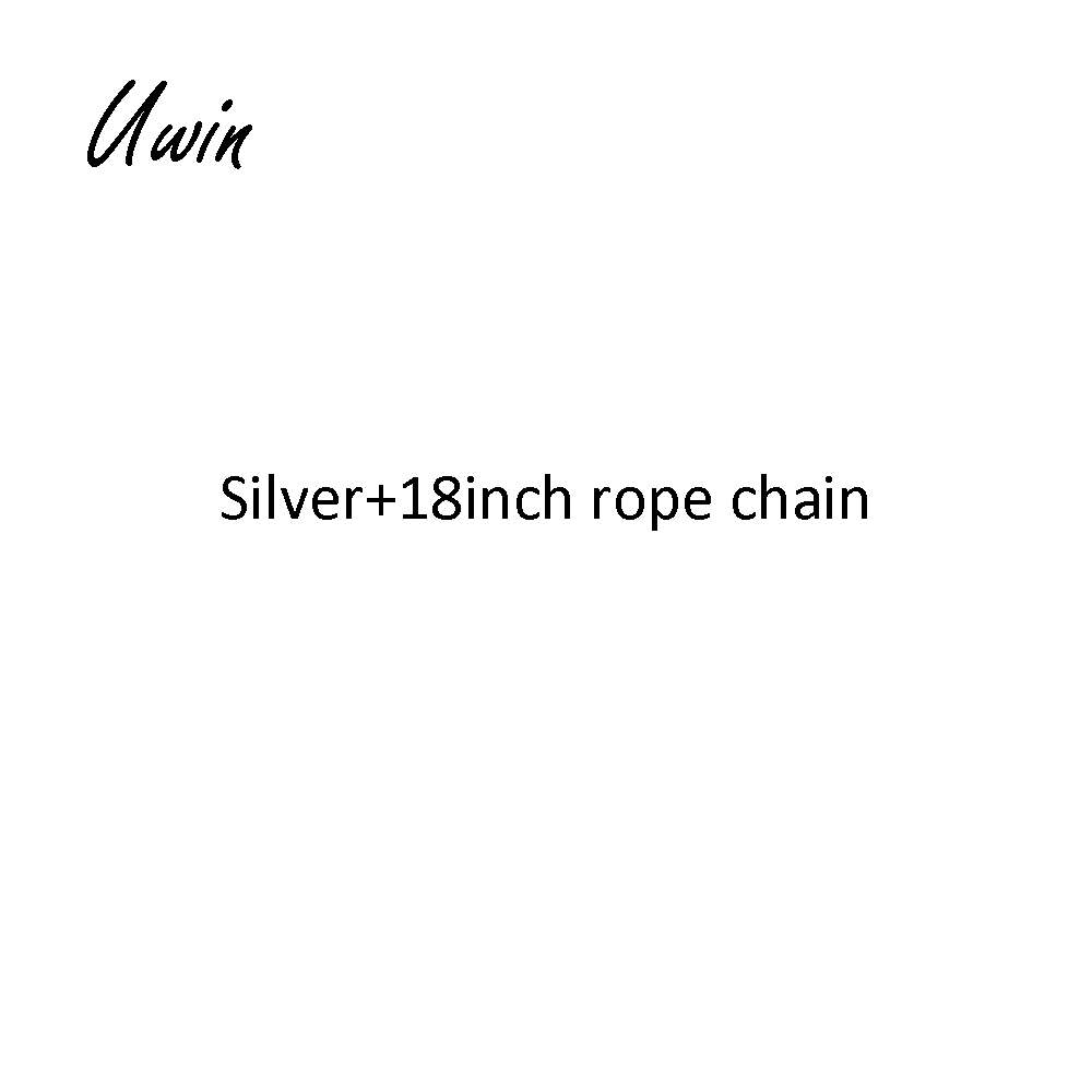 Silver+18inch rope chain