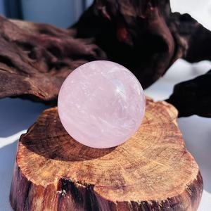 Wholesale High Quality Bohemian Mozambique Rose Quartz Sphere <b>Natural</b> Crystal <b>Stone</b> for Unique Home Decor and Holiday Gifts - Product Image 1