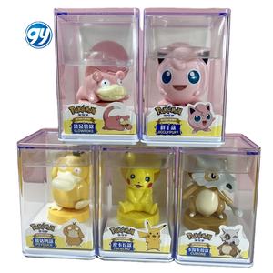 2024 nouveau Style sommeil Pokemone <span class=keywords><strong>Pikachu</strong></span> Action Figure Bulbasaur dans la voiture bureau ornements Anime porte-clés étiquette en gros - Product Image 1