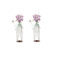 Support à ressort en métal pour jardin extérieur, ornement élégant pour la décoration intérieure