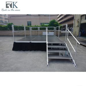 Escenario de Madera de Instalación Rápida para Conciertos, Plataforma con Altura Ajustable - Product Image 2