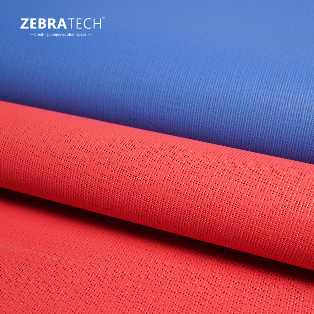 Durable Eco-Friendly Water Resistant Breathable 440GSM Outdoor Fabric with Ultra Low Shrinkage for Motorised Roller Blinds Patio