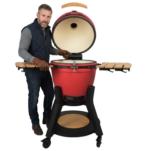 Auplex Produttore Asador De Carbonio Barbecue Ceramico Kamado Grill da 13 a 29 Pollici, Affumicatore a Carbonella per Esterni - Product Image 1